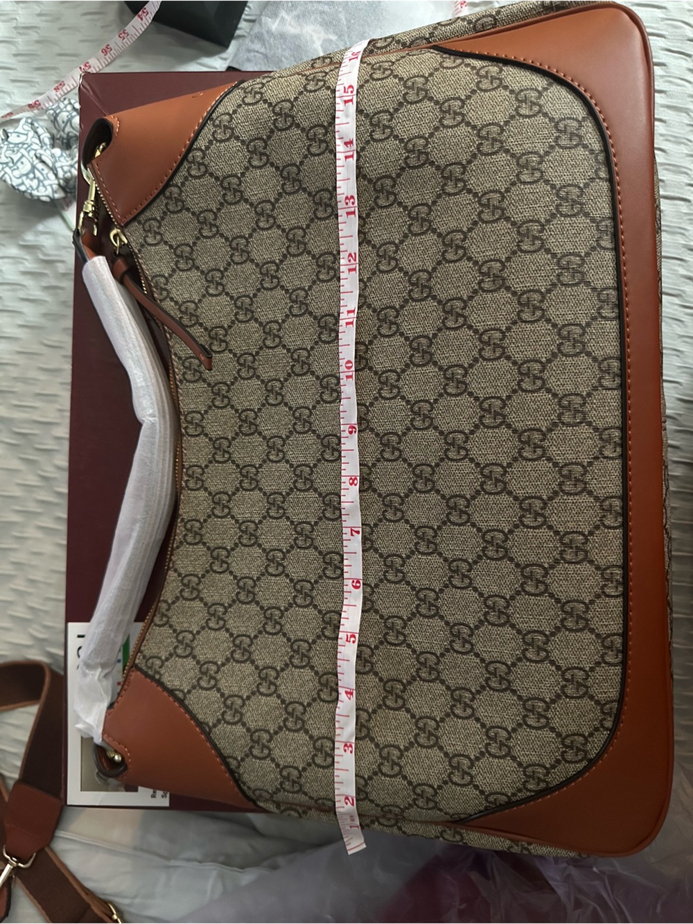 Classic Brown Shoulder Bag - Sleek Everyday Tote. New. . Not authentic - Picture 3 of 7